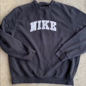 NIKE Sweatshirt Mens XL Navy Blue Big Logo